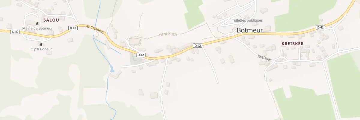 Plan du 94 Bourg à Botmeur