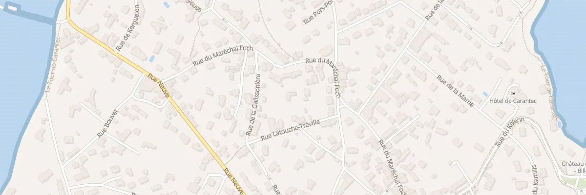 Plan du 3 Rue La Touche Treville à Carantec