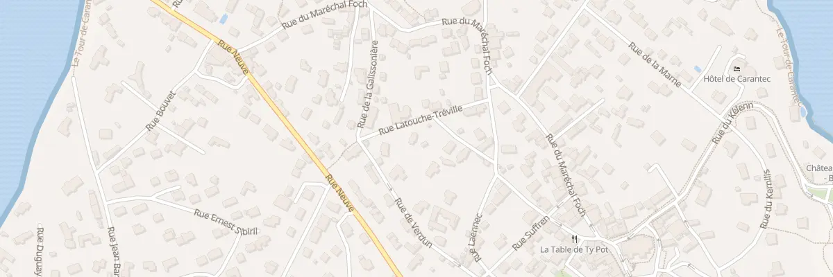Plan du 19 Rue La Touche Treville à Carantec