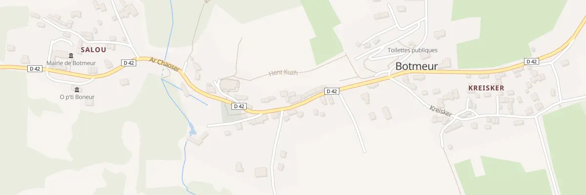 Plan du 95 Bourg à Botmeur
