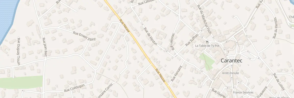 Plan du 27 Rue Neuve à Carantec