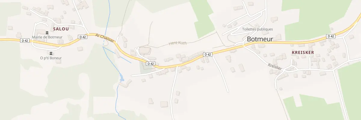 Plan de Bourg à Botmeur