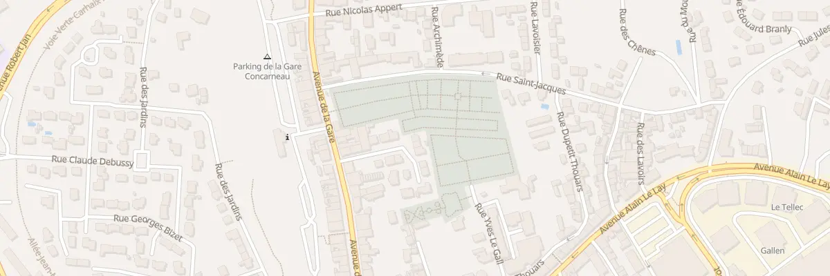 Plan du 5 Rue Jean Charcot à Concarneau