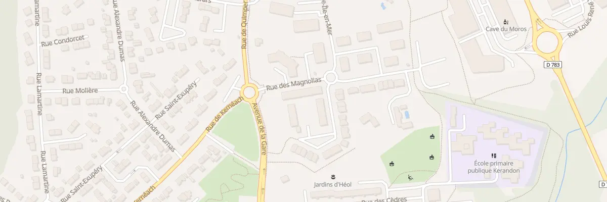 Plan du 2 Rue des Magnolias à Concarneau