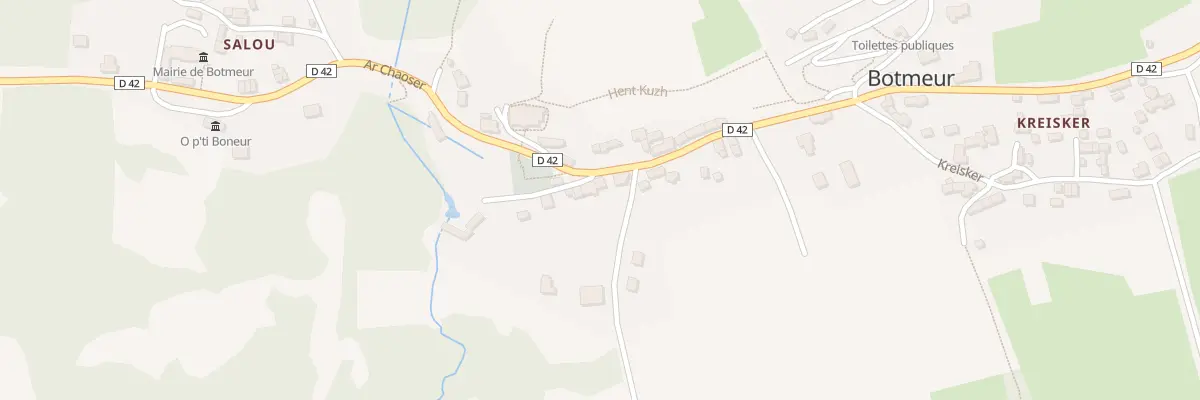 Plan du 92 Bourg à Botmeur