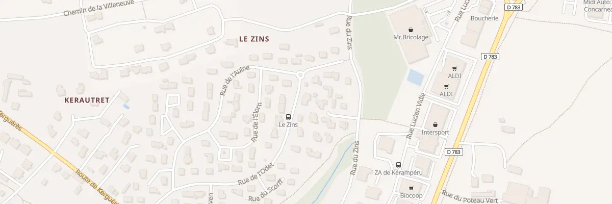 Plan du 24 Rue de l’Odet à Concarneau