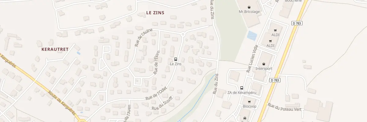Plan du 22 Rue de l’Odet à Concarneau
