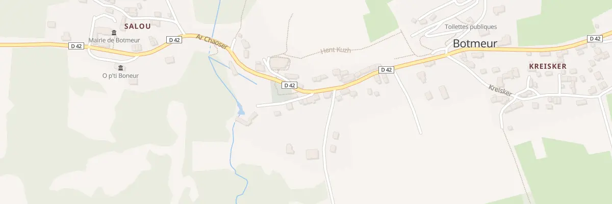 Plan du 90 Bourg à Botmeur