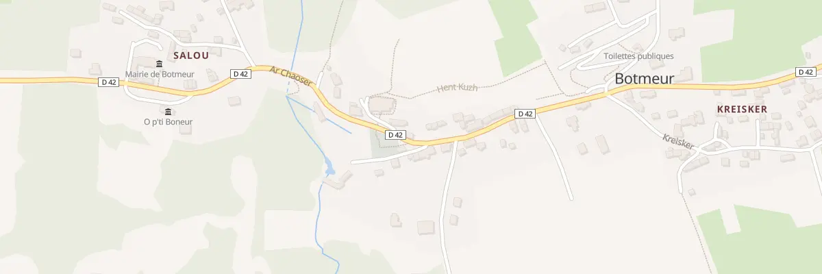 Plan du 87 Bourg à Botmeur