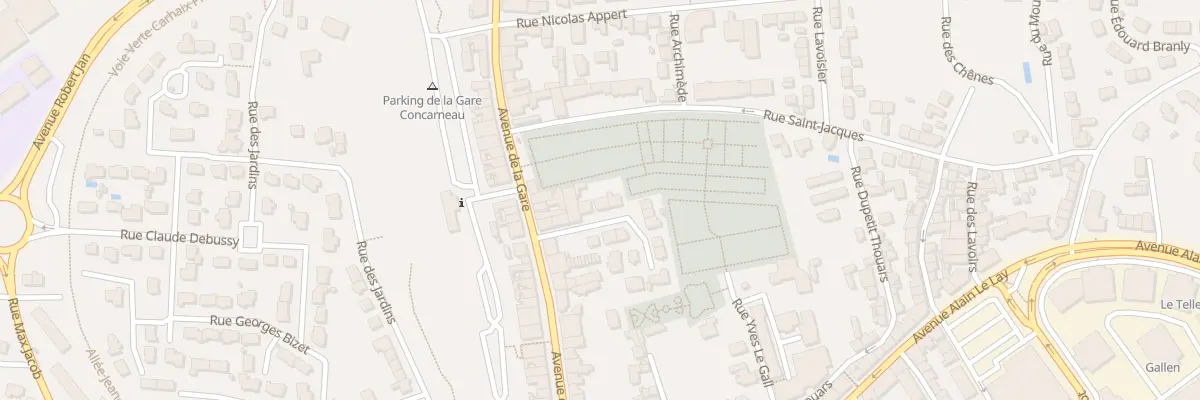 Plan du 1B Rue Jean Charcot à Concarneau