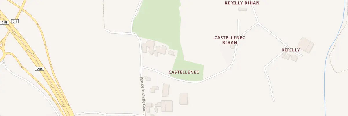 Plan du 209 Castellenec Bras à Henvic