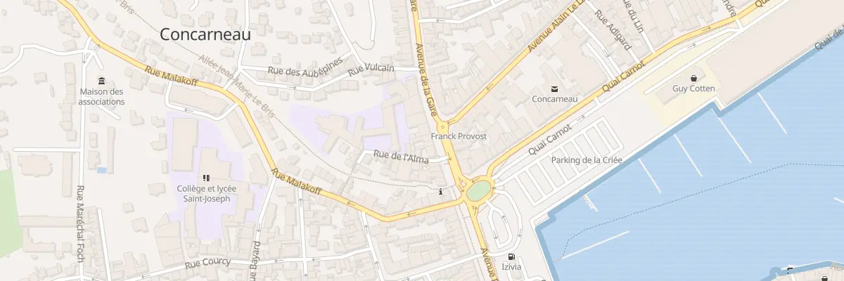 Plan du 3B Av de la Gare à Concarneau