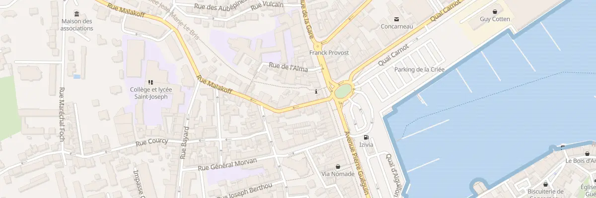 Plan du 8 Rue Malakoff à Concarneau