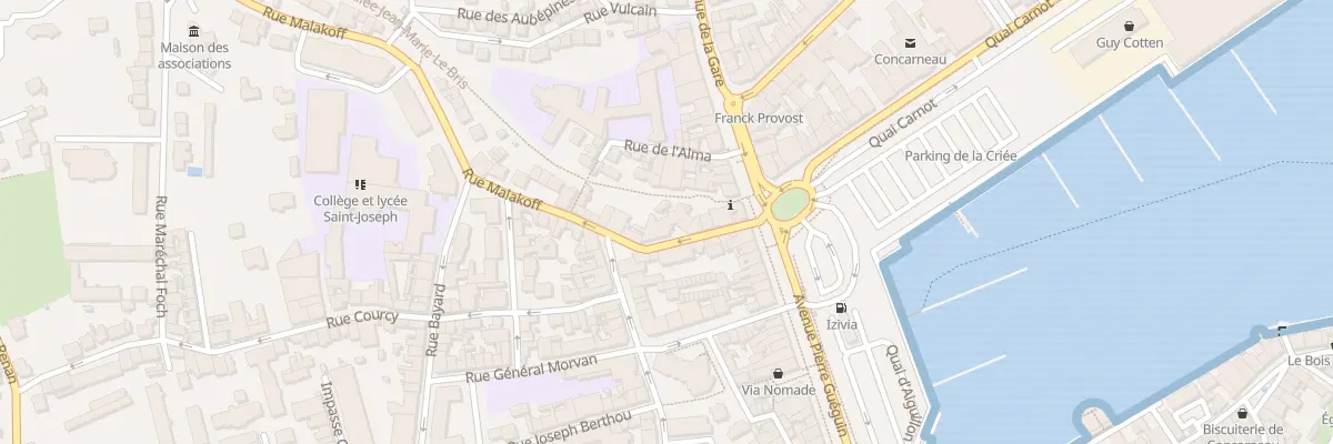 Plan du 10 Rue Malakoff à Concarneau