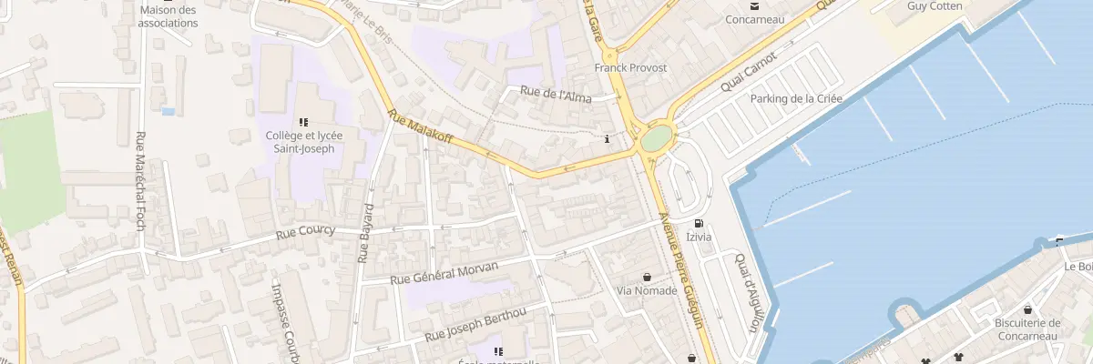 Plan du 7 Rue Malakoff à Concarneau