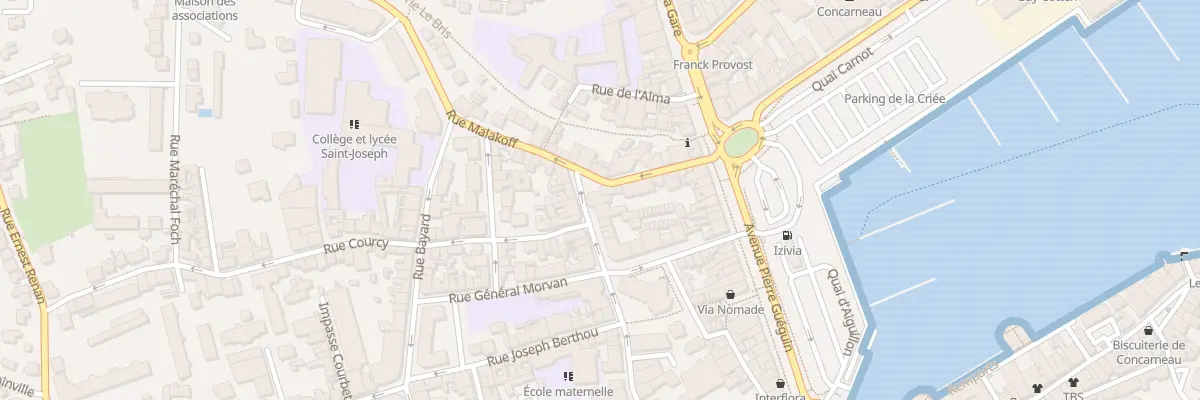 Plan du 11 Rue Malakoff à Concarneau
