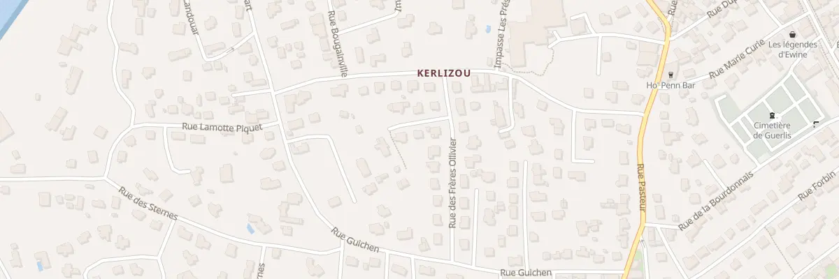 Plan du 11 Rue des Frères Ollivier à Carantec