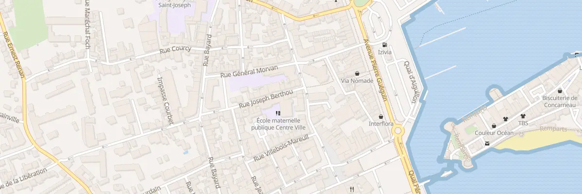 Plan du 5 Rue Joseph Berthou à Concarneau