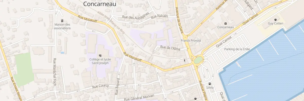 Plan du 8 Rue de l’Alma à Concarneau
