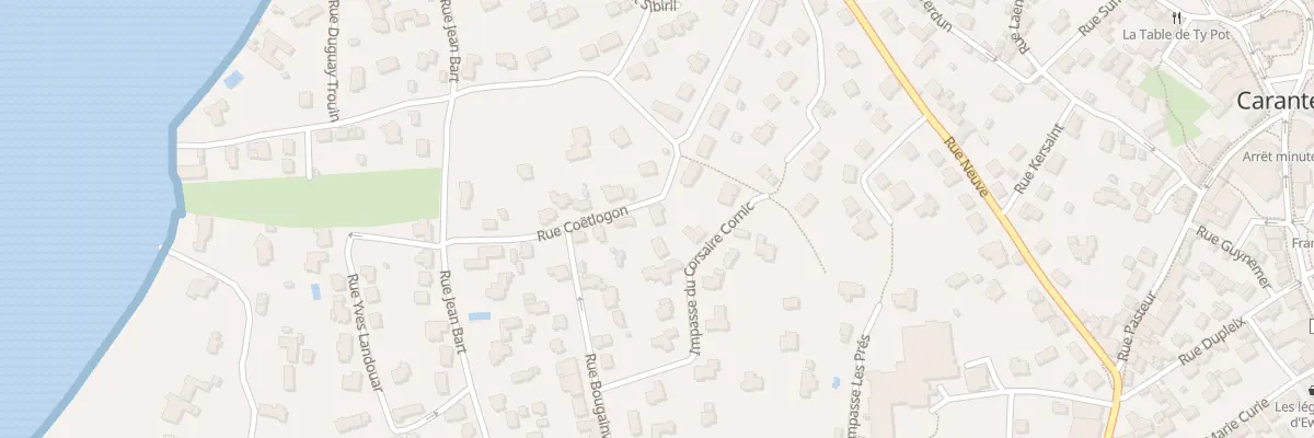 Plan du 9 Rue Coet Logon à Carantec
