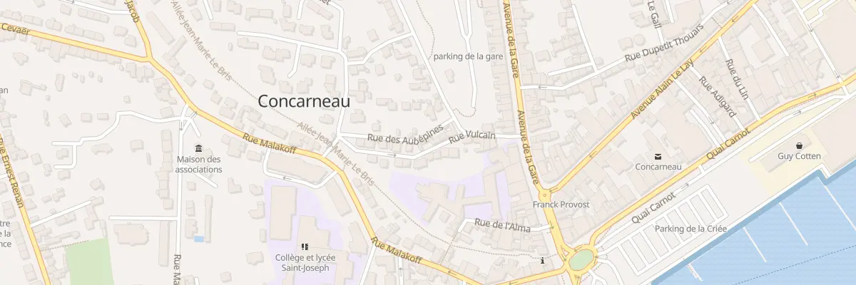 Plan du 10 Rue Vulcain à Concarneau