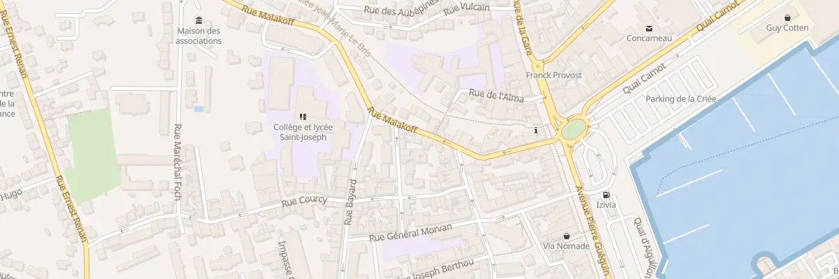 Plan du 21 Rue Malakoff à Concarneau