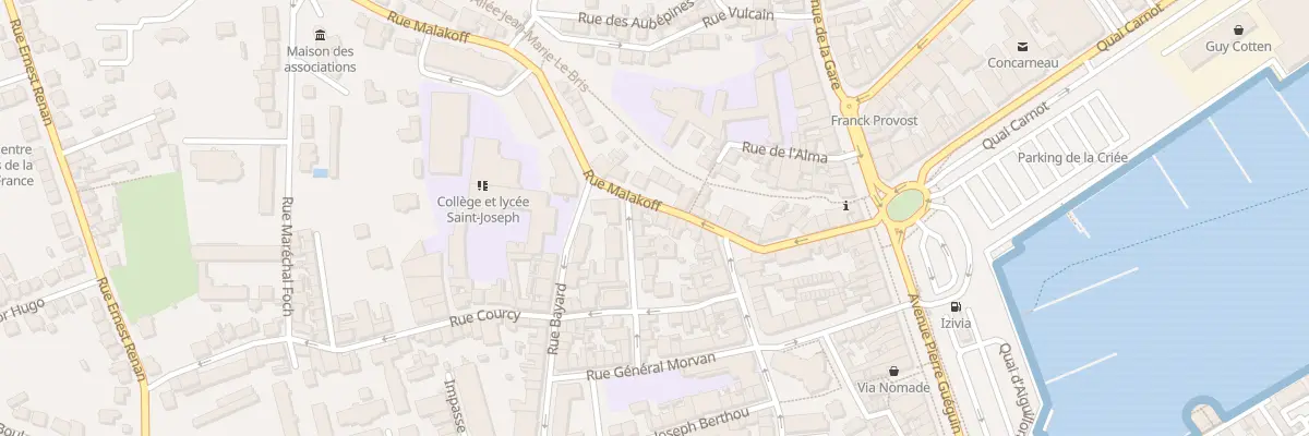 Plan du 23 Rue Malakoff à Concarneau