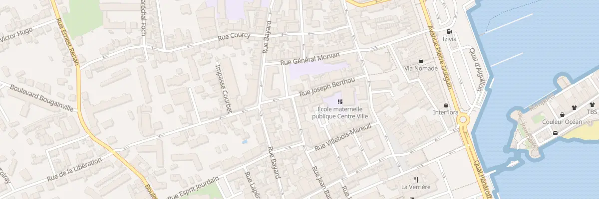 Plan du 21 Rue Joseph Berthou à Concarneau