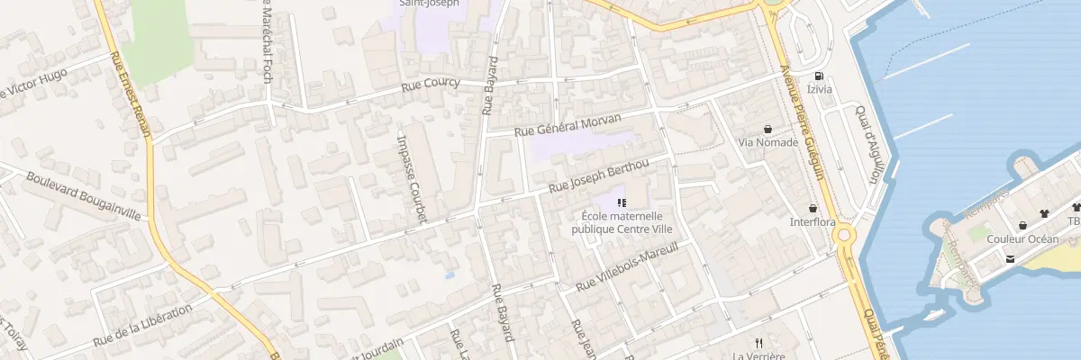 Plan du 28 Rue Joseph Berthou à Concarneau