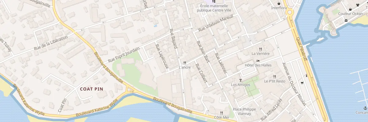Plan du 8 Rue Bayard à Concarneau