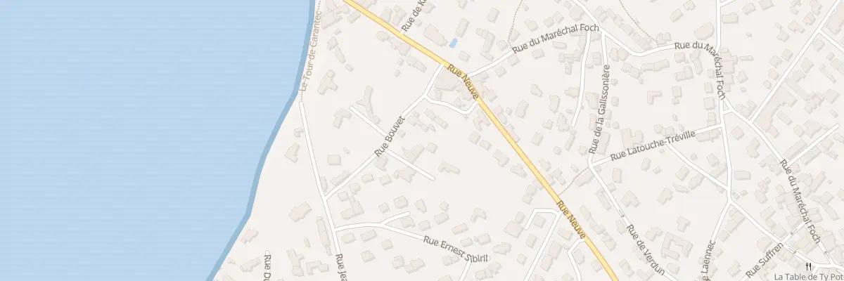 Plan du 12 Rue Bouvet à Carantec