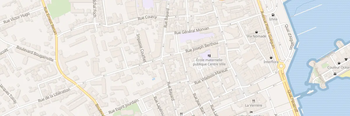 Plan du 25 Rue Joseph Berthou à Concarneau