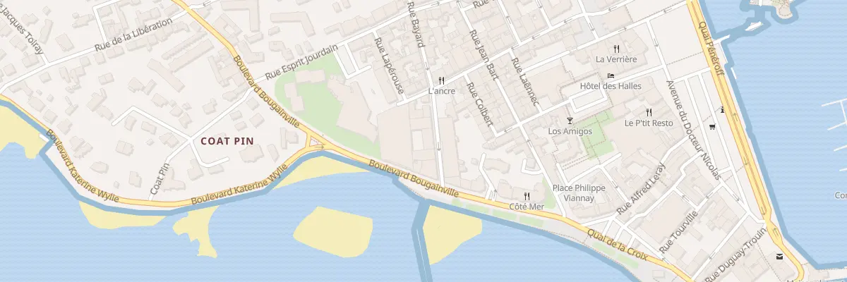 Plan du 5 Rue Bayard à Concarneau