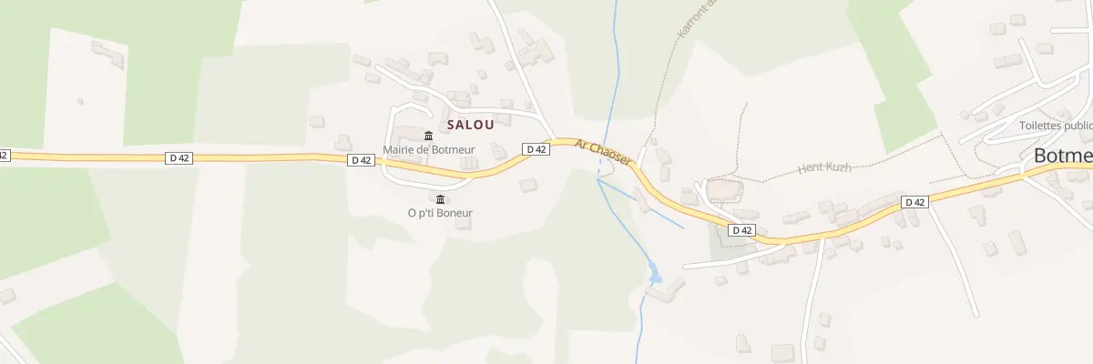 Plan du 1980C Salou à Botmeur