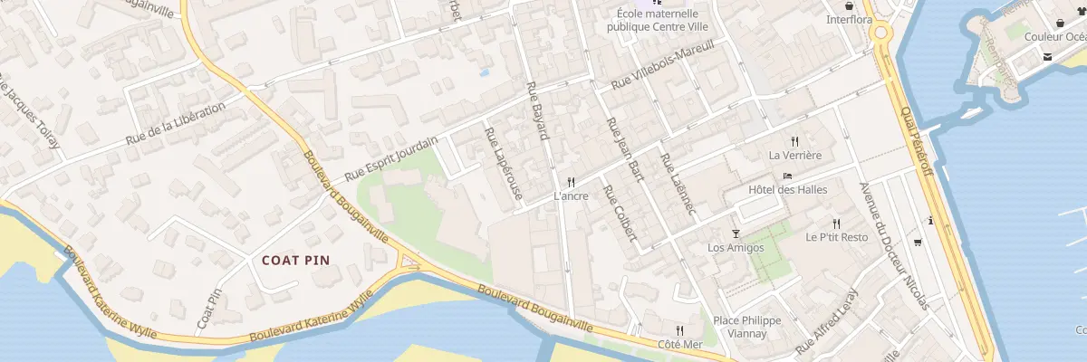 Plan du 17 Rue Bayard à Concarneau