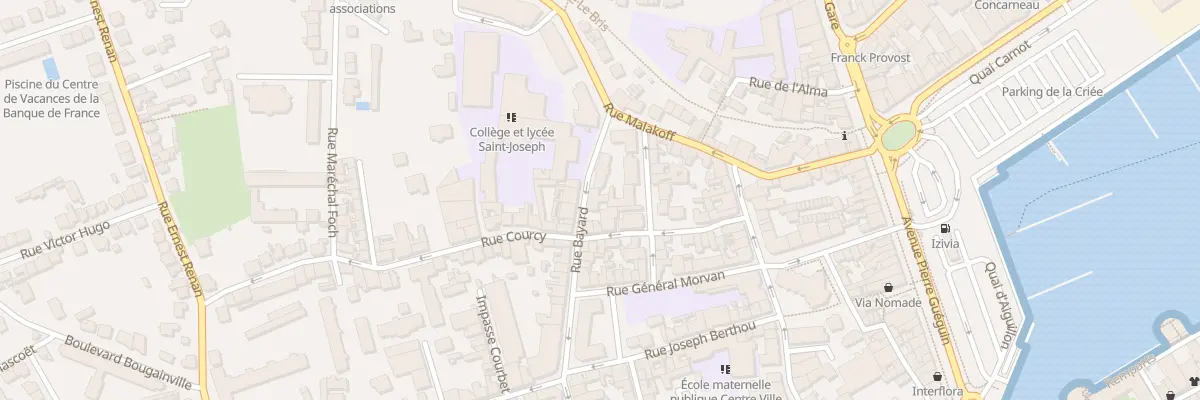 Plan du 50 Rue Bayard à Concarneau