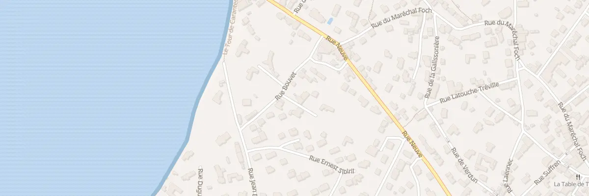 Plan du 16 Rue Bouvet à Carantec