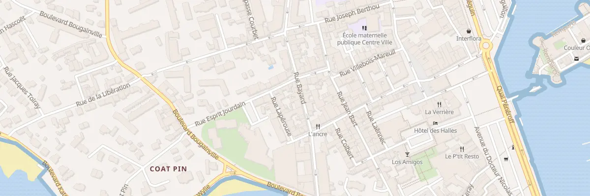 Plan du 25 Rue Bayard à Concarneau