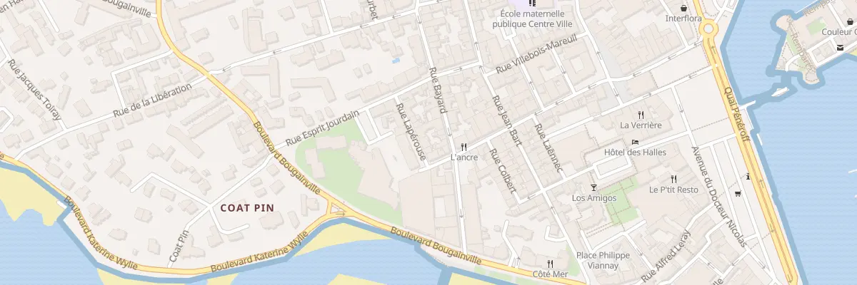 Plan du 6 Rue Lapérouse à Concarneau
