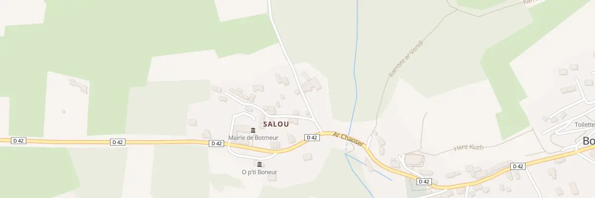 Plan du 5008 Salou à Botmeur