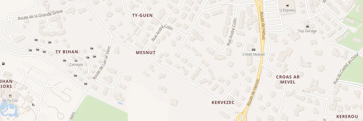 Plan du 15 Rue André Colin à Carantec