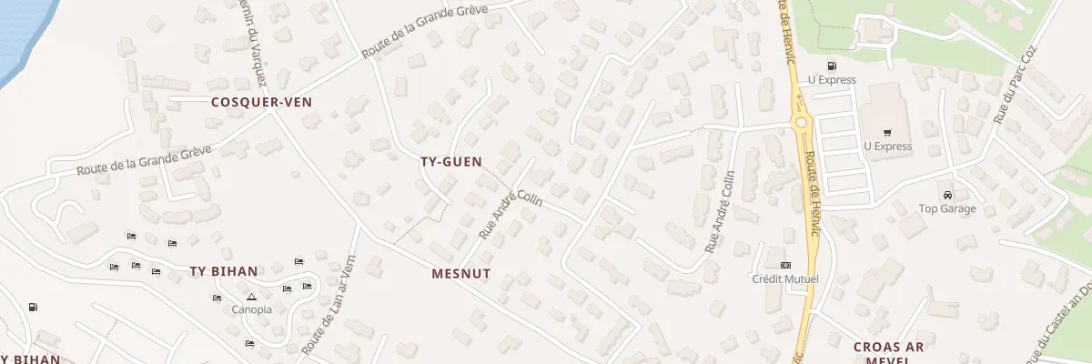 Plan du 20 Rue André Colin à Carantec