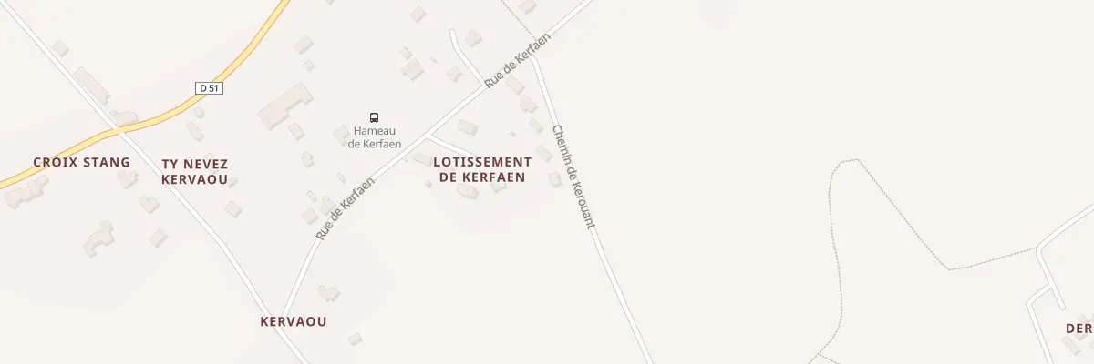 Plan du 5064 Che de Kerouant à Langolen