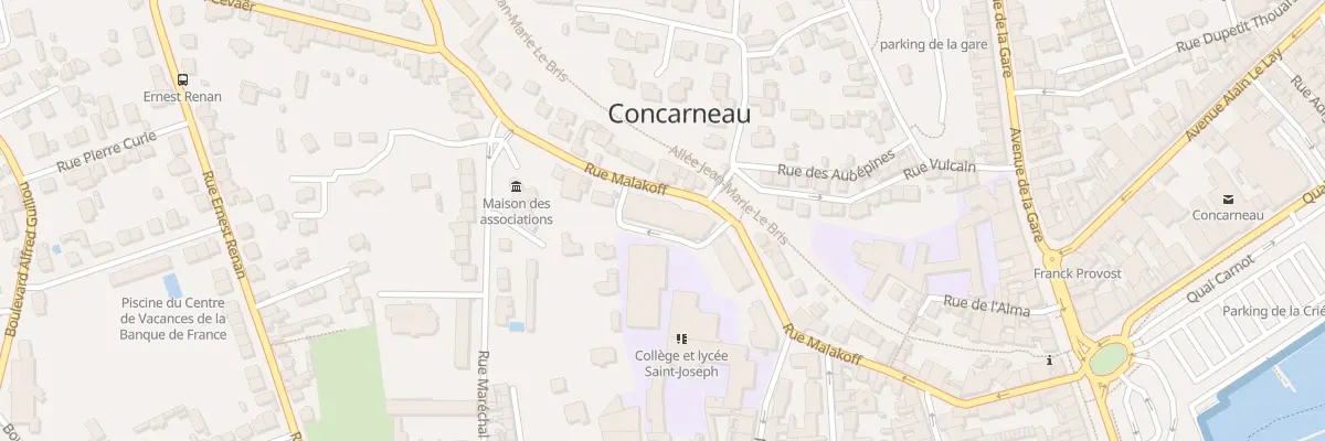 Plan du 25 Rue Malakoff à Concarneau
