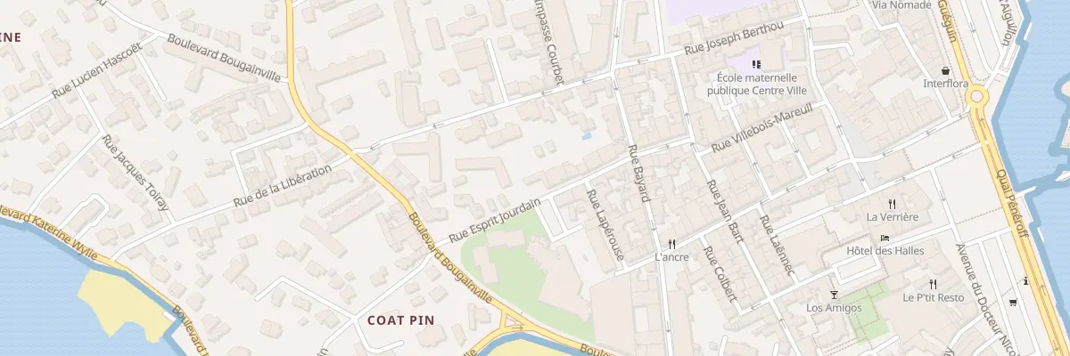 Plan du 24 Rue Esprit Jourdain à Concarneau