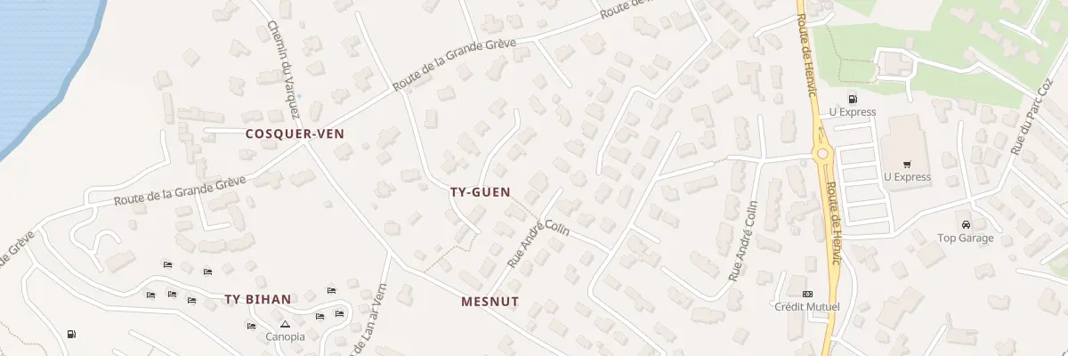 Plan du 12 Rue André Colin à Carantec