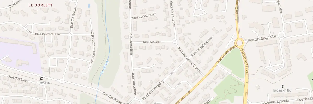 Plan du 6 Rue Molière à Concarneau
