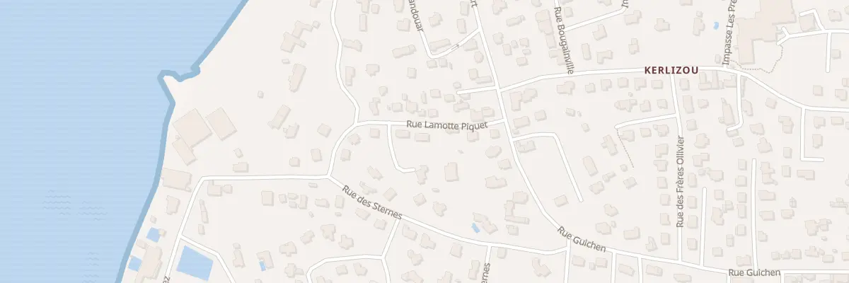 Plan du 10 Rue Lamotte Picquet à Carantec