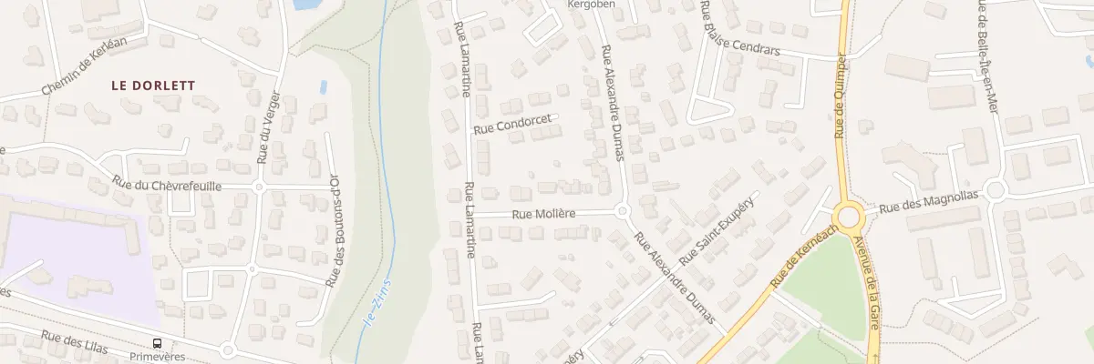 Plan du 5 Rue Molière à Concarneau
