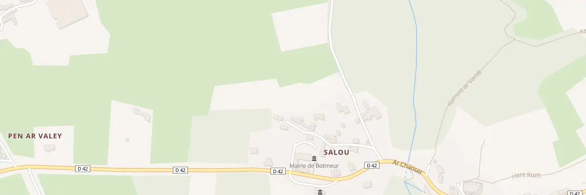Plan du 73 Salou à Botmeur
